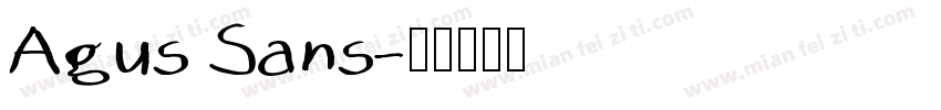 Agus Sans字体转换